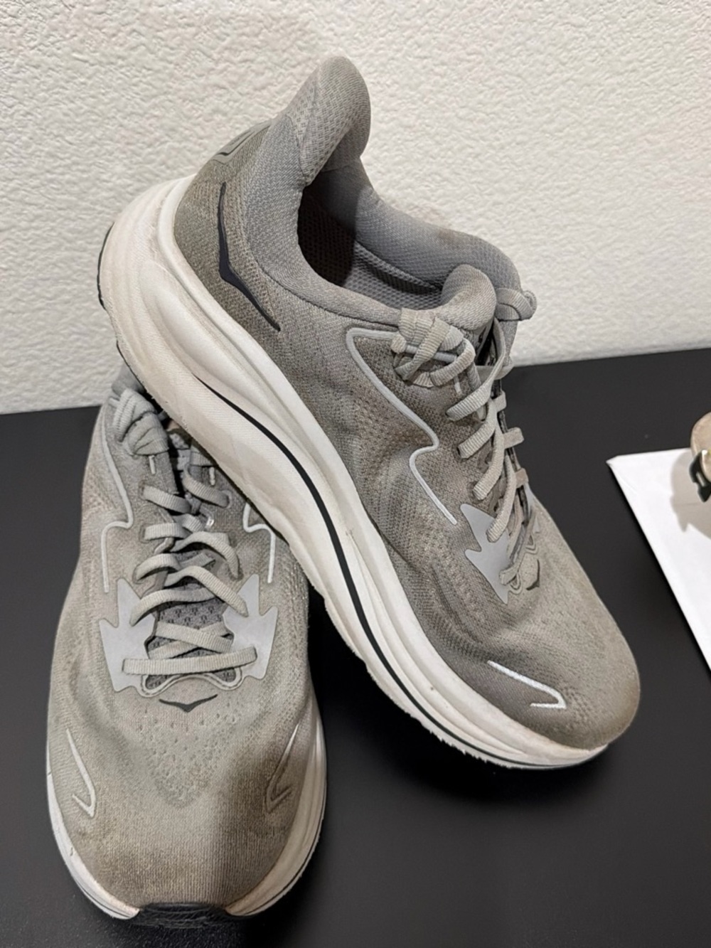 Hoka Men's Gray Athletic Running Shoes